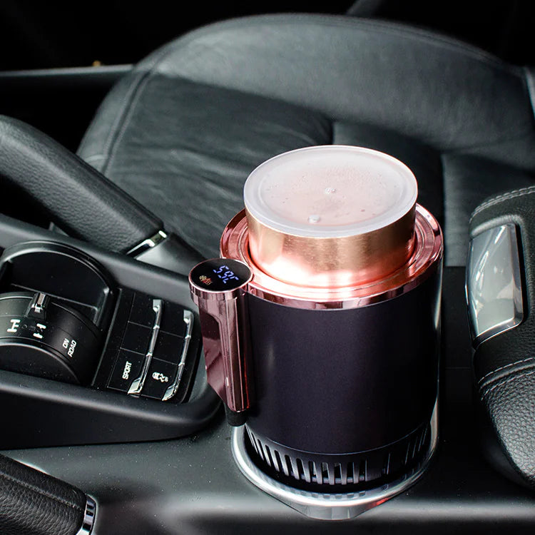 2-in-1 Smart Car Heating & Cooling Cup Holder with Digital Display